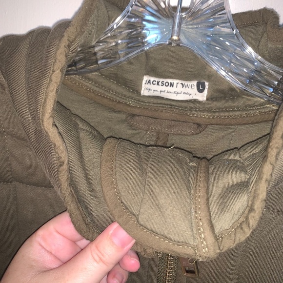 Jackson Rowe By The Way Quilted Jacket Olive Green L - Picture 8 of 13